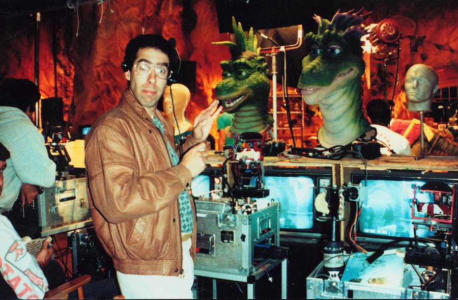 Allan at the animatronic control station for Fran Sinclair