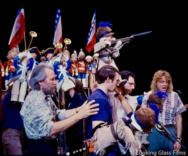 Allan with Jim Henson at a Muppet*Vision 3D event