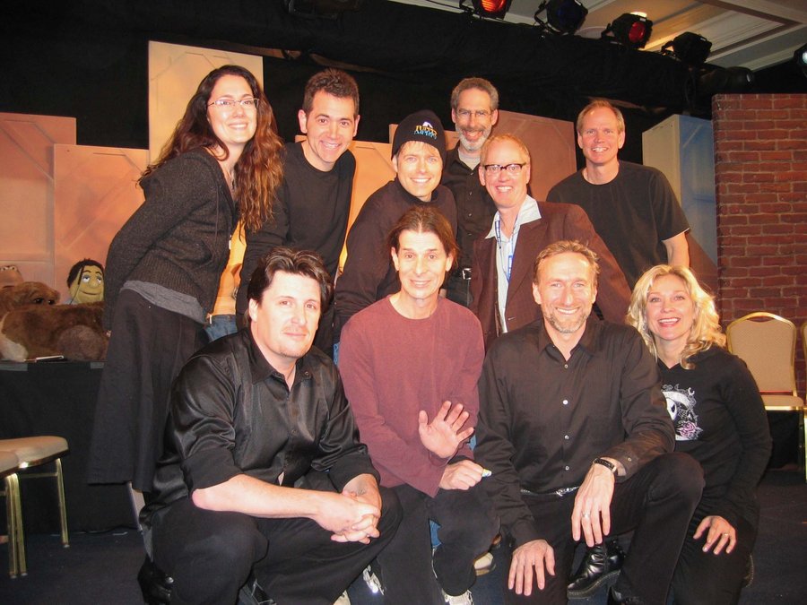 The first performance cast of Puppet Up! at the Aspen Comedy Festival in 2006